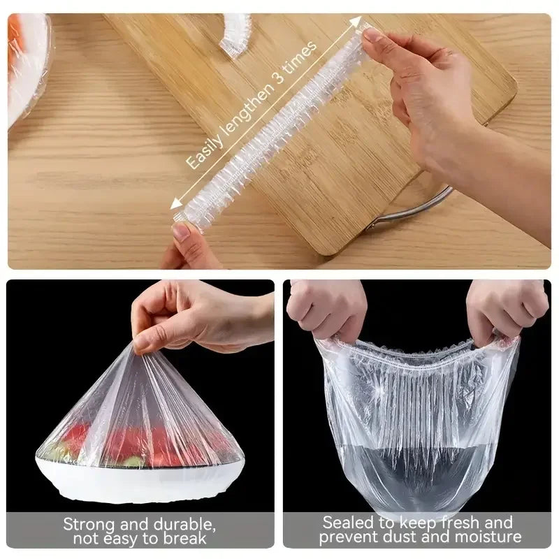 Fundas Elásticas para Tapar Alimentos - Pack de 100