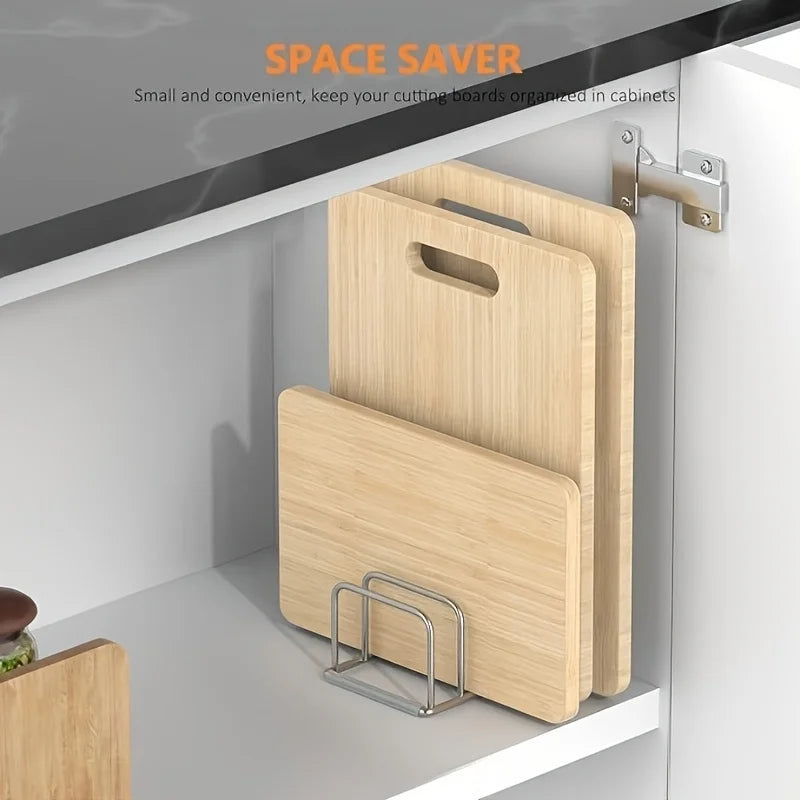 Soporte para Tablas de Cortar y Tapas de Olla - Organizador Vertical