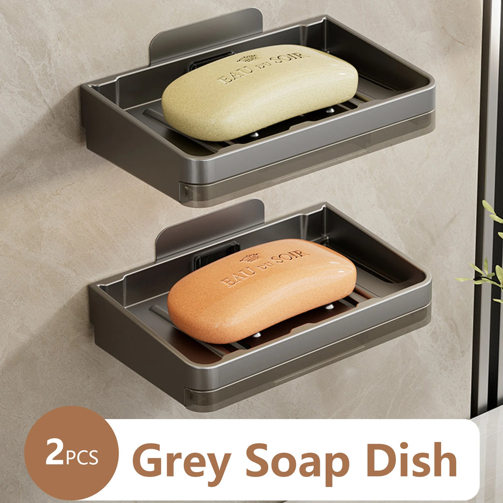 Wall Soap Dish Suction Cup for Bathroom Kitchen