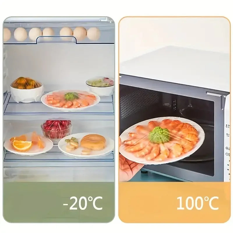 Fundas Elásticas para Tapar Alimentos - Pack de 100