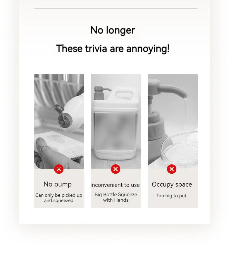 Soap Dispenser With Sponge Holder Cleaning Liquid Pump Dispenser