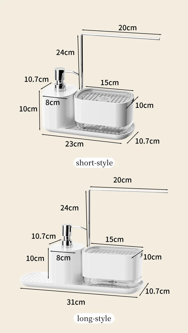 Multi-Functional Hand and Dish Soap Dispenser
