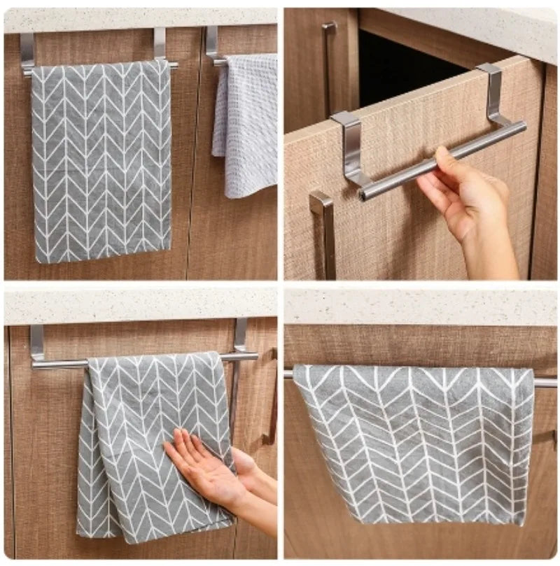 Toallero de Puerta sin Taladro - Colgador de Trapos de Cocina