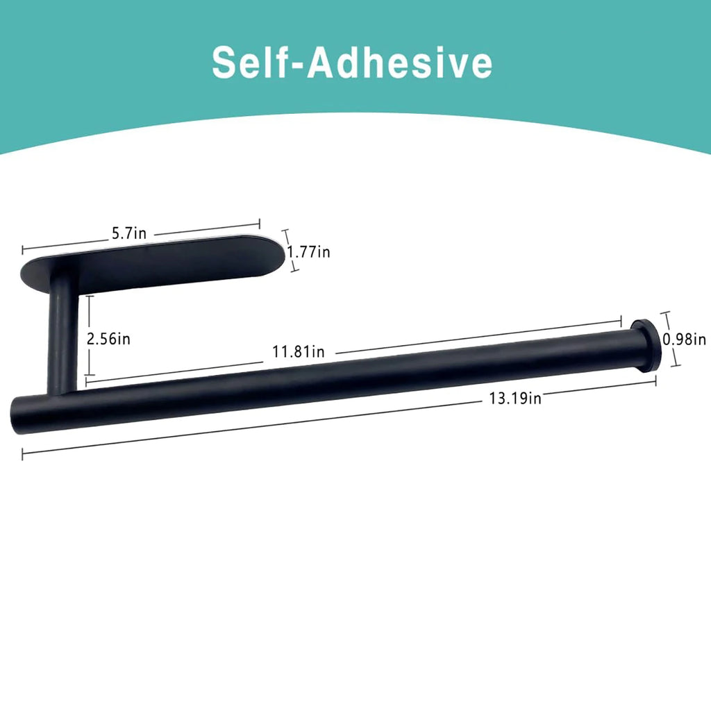 Portarrollos Adhesivo de Pared - Soporte para Papel de Cocina