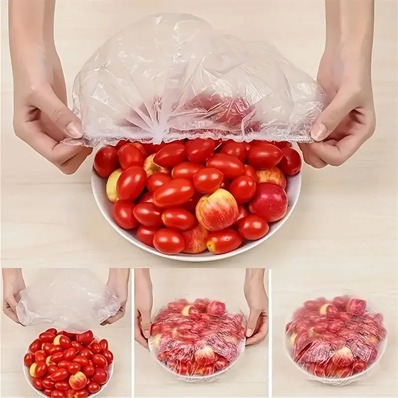 Fundas Elásticas para Tapar Alimentos - Pack de 100