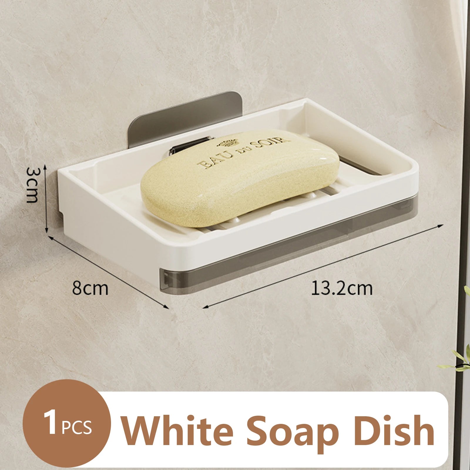 Wall Soap Dish Suction Cup for Bathroom Kitchen